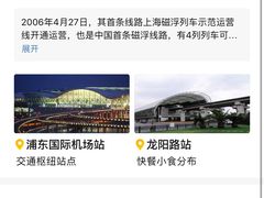 -龙阳路磁悬浮列车总站-停车场