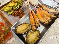 弹牙黄油大连鲍-白仁仔· 活烤海鲜 宵夜(豫园店)