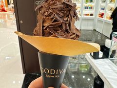 巧克力香草混合甜筒-GODIVA(海岸城店)
