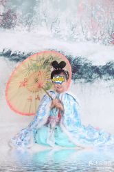 -后宫·古装汉服京剧儿童亲子全家福摄影