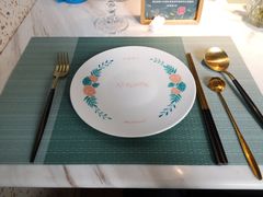 餐具摆设-蜜桃花开·中西融合菜E&W(南长街店)