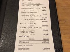 账单-Le Chalet Dalat
