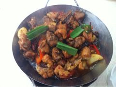 推荐菜：干锅土鸡-伙工殿餐厅(吉大店)