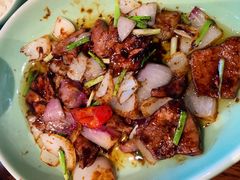 京葱爆猪肝-虎哥私房菜(馒头山店)