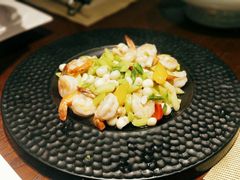 鸡头米炒凤尾虾-童福兴·南京菜(老门东店)