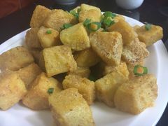 咸蛋黄炒茄子-李师傅脆肚(梅林店)