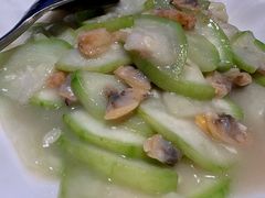 苹果丝瓜炒花蛤肉-四道菜·福建菜馆(新街口金鹰店)