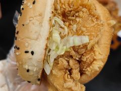 香辣鸡腿堡-前进5路汉堡炸鸡(汉街skp店)