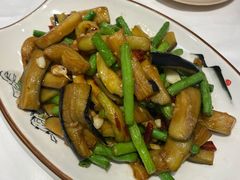 茄子烧豆角-澎湖湾农家菜(八一路楚天府店)