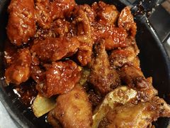 辣子鸡拼酱油鸡-MI WU FACTORY米屋美食工厂餐厅(绿地店)