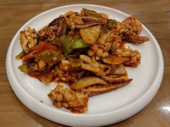 辣炒鱿鱼-长寿参鸡汤(朝韩风情街店)