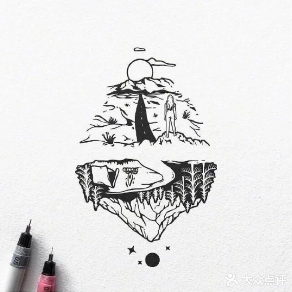 把万物都装进针管笔画里！