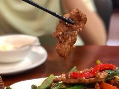 秋葵炒牛柳-熠盛粤味·顺德桑拿鸡(永康路店)