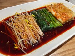 菠菜豆芽拌面筋-谷丽麦馕新疆菜·清真(步步高梅溪新天地店)