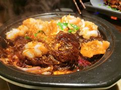 蒜蓉粉丝蒸开边虾-绿茶餐厅(乐峰广场店)