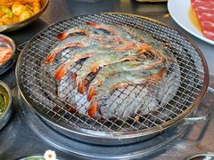 烤虾鱿鱼拼盘-釜山火炉·海鲜烤肉(紫藤路店)