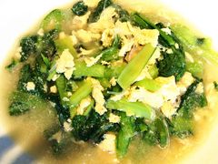 小油菜炒鸡蛋-吕氏疙瘩汤·私家菜馆(慈云寺店)