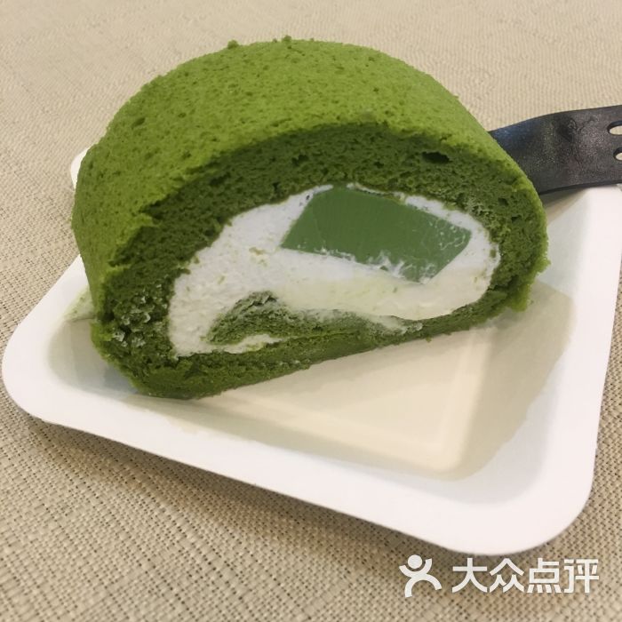 抹茶奶冻卷