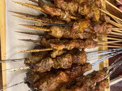 -劳动公园新疆人烤腰子