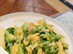小白菜鸡蛋炒蚬子肉-牟传仁饭庄(星海店)