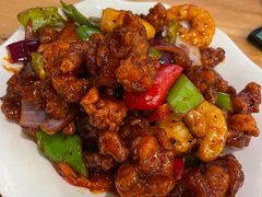 椒香虾仁爆鸡球-陈傻子餐厅(世纪都会店)