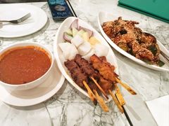 沙爹鸡牛肉拼盘-关夫人餐厅(阳光广场店)