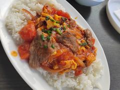番茄鸡蛋牛肉饭-新旺茶餐厅•早餐(迪士尼小镇店)