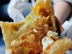 -小红车炸蛋葱油饼