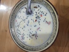 砂锅店的牛奶鸡蛋醪糟-清真·马峰烤肉(小学习北巷店)