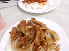 洋葱猪扒饭(炒底)-好好滋味茶餐厅