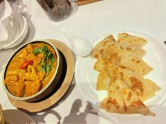 咖喱时蔬配手抓饼-若蘭慈·无国界素食料理(欢乐海岸店)