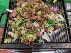 铁板孜然羊肉-米爱•五谷养生粥坊(温塘店)
