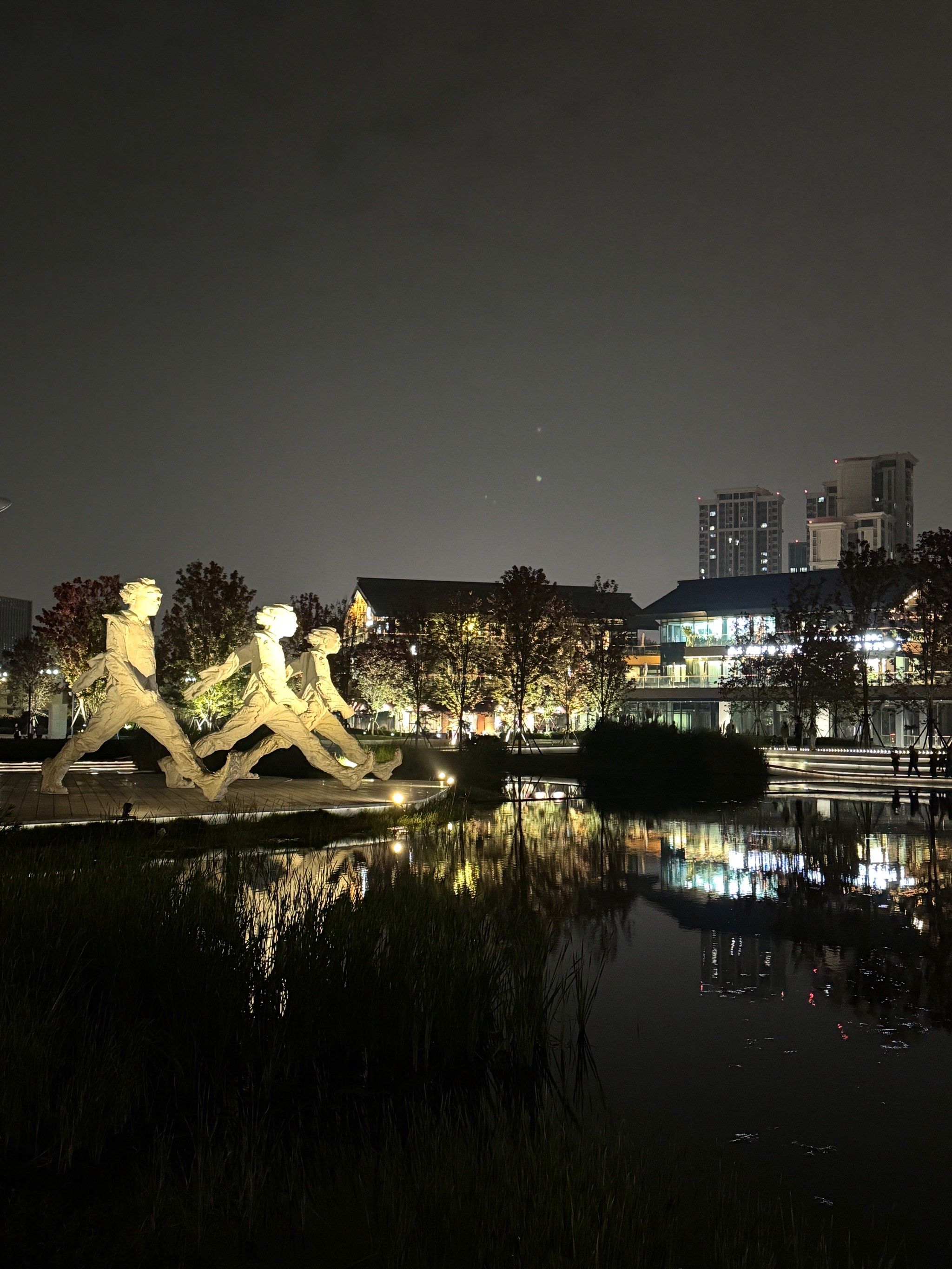 大成都有这么漂亮的公园和夜景,这么太棒了