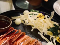 三年金钱火腿配大理手撕乳扇-泓0871臻选云南菜·味庄