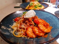 鲜茄茸大虾配马斯卡朋意大利面-BE BRIGHT KITCHEN(正佳广场店)