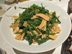 橄榄油鲜腐竹拌丝瓜尖-北平楼·烤鸭·北京菜(牡丹园店)