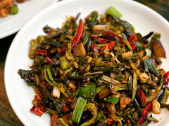 干黄瓜炒肉粒-不炭白烧烤(成都首店)