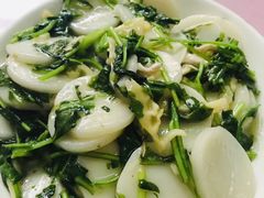 荠菜冬笋肉丝炒年糕-蘭心餐厅(进贤路店)