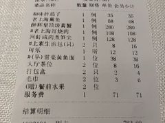账单-醉辉皇上海之巅(上海中心大厦店)