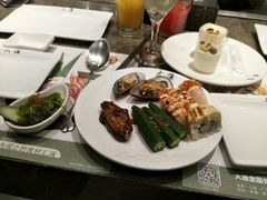 白灼秋葵-大渔铁板烧(花园道店)