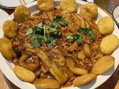 风味茄子黄金饼-榆林筋饼家常菜