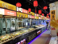 自助取餐区-渔民船说·北塘海鲜·天津菜·海肠捞饭(北塘古镇店)
