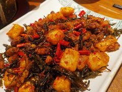 普洱茶炒包浆豆腐-云海肴·汽锅鸡·云南菜(苏州中心店)