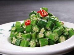 白灼秋葵-阿青龙虾(新城店)