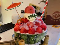 西瓜啵啵奶冰刨冰-大象厨房(重庆道店)