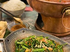 酸笋炒空心菜-浩海火燒雲傣家菜(静安芮欧店)