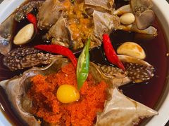 草家招牌酱油蟹-草家酱蟹炭火烤肉店(珲春南路一店)