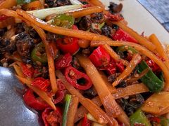 酸笋辣椒炒螺肉-南雄雄州土菜餐厅(粤北大厦店)