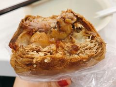 烧饼夹肉-老磁器口豆汁店(天坛店)
