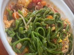 油泼菠菜面-手擀菠菜面(西康路店)